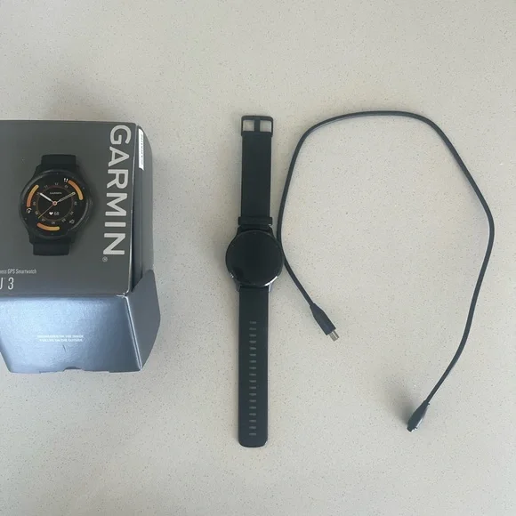 Garmin Venu 3 Black and Orange Smartwatch - Picture 3 of 7